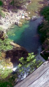 Vintgar gorge river